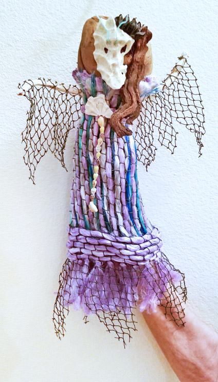 Lady Dragon Face, puppet by Denni Chiavarini